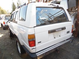 1988 TOYOTA 4RUNNER DLX WHITE 2.4L MT 4WD Z17909